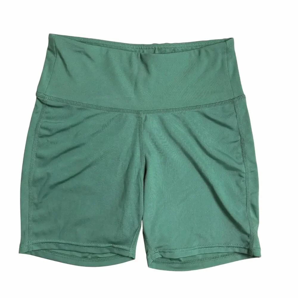 South Beach Sage Green Activewear Set Small Bra Top & Shorts Workout Fitness